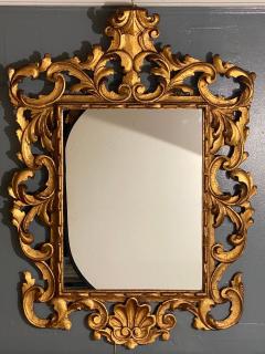 Pair of Rococo Style Frame Wall or Console Mirrors Carved Gilded Wood Surrounds - 2970007