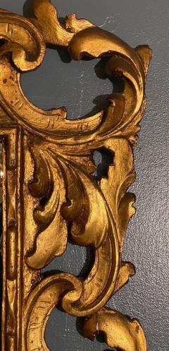 Pair of Rococo Style Frame Wall or Console Mirrors Carved Gilded Wood Surrounds - 2970012