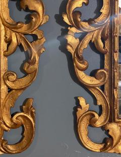 Pair of Rococo Style Frame Wall or Console Mirrors Carved Gilded Wood Surrounds - 2970015