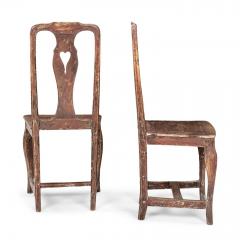 Pair of Rococo Swedish Side Chairs - 3534910