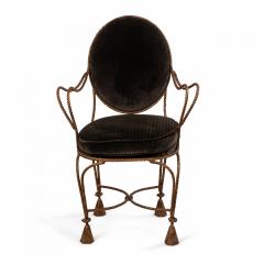 Pair of Rope and Tassel Gilt Armchairs - 4639940