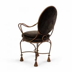 Pair of Rope and Tassel Gilt Armchairs - 4639945