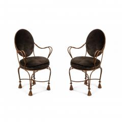 Pair of Rope and Tassel Gilt Armchairs - 4693627