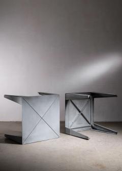 Pair of Rosanna Monzini tables for Metals - 4800826