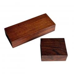 Pair of Rosewood Dresser Boxes w Lids 1960 - 4393862