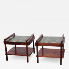 Pair of Rosewood and Agate Tables - 1537458