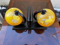 Pair of Rotating Globe Bookends - 4453392