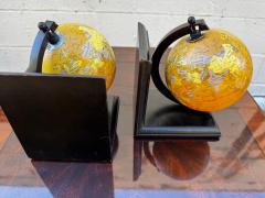 Pair of Rotating Globe Bookends - 4453393