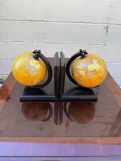 Pair of Rotating Globe Bookends - 4453394