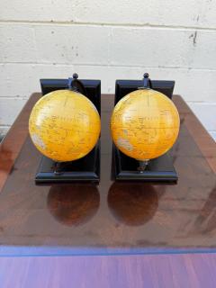Pair of Rotating Globe Bookends - 4453395