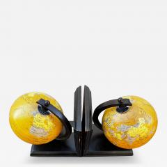 Pair of Rotating Globe Bookends - 4454670