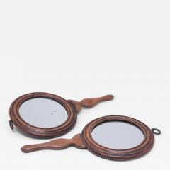 Pair of Round Hand Mirrors - 4173801
