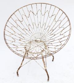 Pair of Round Metal Outdoor Garden Chairs - 497500