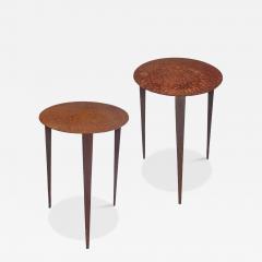 Pair of Round Side Tables - 4463825