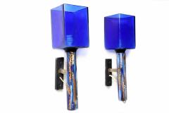 Pair of Royal Blue Sconces - 261882
