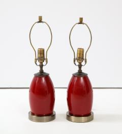 Pair of Ruby Red Lamps - 1854537