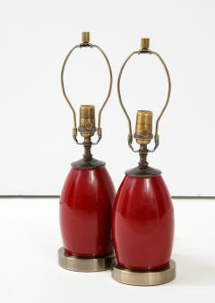 Pair of Ruby Red Lamps - 1854538