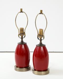 Pair of Ruby Red Lamps - 1854539