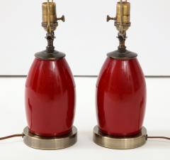 Pair of Ruby Red Lamps - 1854540