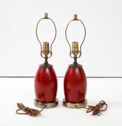 Pair of Ruby Red Lamps - 1854541