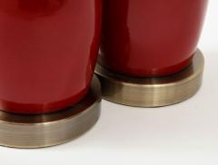 Pair of Ruby Red Lamps - 1854543