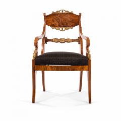 Pair of Russian Neo Classic Walnut Arm Chairs - 1402000