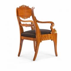 Pair of Russian Neo Classic Walnut Arm Chairs - 1402003