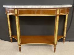 Pair of Russian Neoclassical Consoles Sofa Table or Sideboard Demilune - 2924055