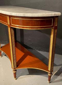 Pair of Russian Neoclassical Consoles Sofa Table or Sideboard Demilune - 2924060