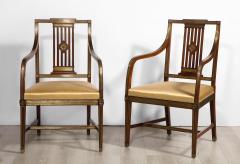 Pair of Russian Neoclassical Mahogany Armchairs - 2692911