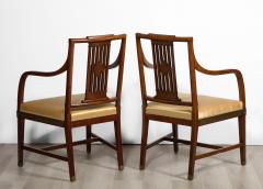 Pair of Russian Neoclassical Mahogany Armchairs - 2692912