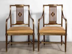 Pair of Russian Neoclassical Mahogany Armchairs - 2692913