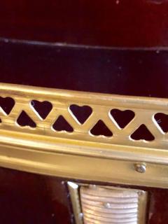 Pair of Russian Neoclassical Style Demilune End Tables or Nightstand Commodes - 2981255