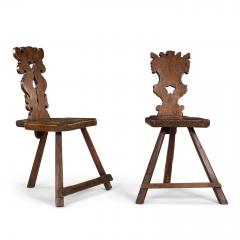 Pair of Rustic Alpine Chairs - 4231370