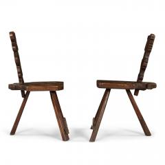Pair of Rustic Alpine Chairs - 4231378