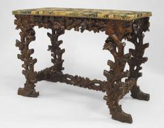 Pair of Rustic Black Forest 19th Cent Walnut Console Tables - 637326