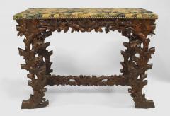 Pair of Rustic Black Forest 19th Cent Walnut Console Tables - 637327