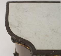 Pair of Rustic Continental 19th Cent Painted and Gilt Trimmed Commodes - 637217