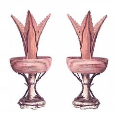 Pair of Rustic Continental Style Twig Vases - 4655641