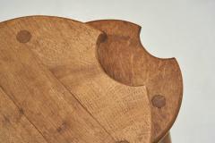 Pair of Rustic Oak Side Tables France 1950s - 4292191
