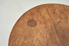 Pair of Rustic Oak Side Tables France 1950s - 4292192