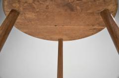 Pair of Rustic Oak Side Tables France 1950s - 4292197