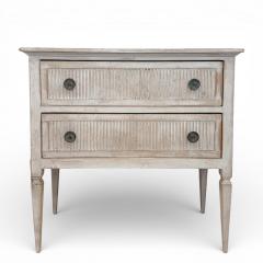 Pair of Rustic Painted Wood Swedish Commodes - 4509169