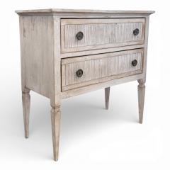 Pair of Rustic Painted Wood Swedish Commodes - 4509170
