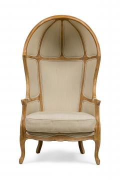 Pair of Safavieh Couture French Louis XV Style Porters Chairs - 4172444
