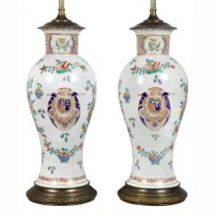 Pair of Samson Chinese Export Style Porcelain Table Lamps - 3787004