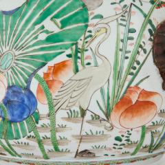 Pair of Samson Famille Verte Porcelain Jardini res on Stands - 4787897