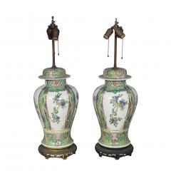 Pair of Samson Porcelain Ginger Jar Table Lamps in the Chinese Export Style - 3785931