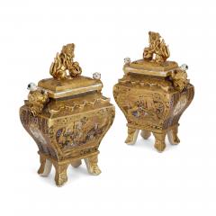 Pair of Satsuma earthenware Meiji period vases - 3437665