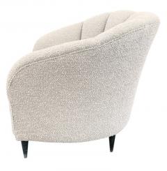 Pair of Scalloped Italian Mid Century Lounge Chairs - 2996217